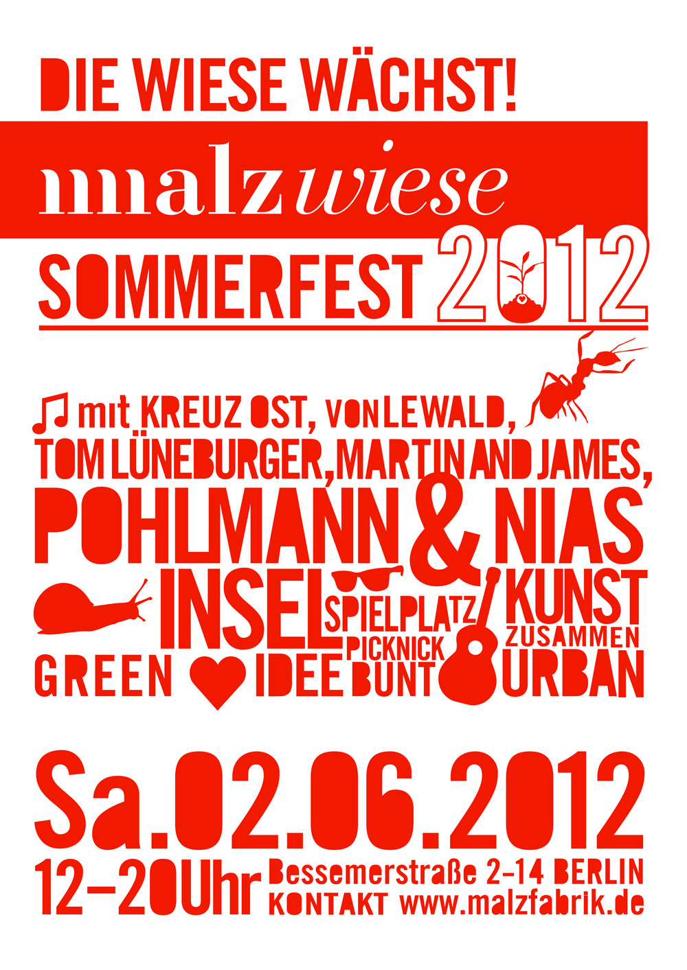 Malzwiese 2012 – Das große Sommerfest der Malzfabrik