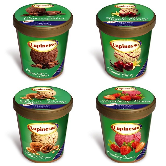 Lupiness Eis ist vegan und köstlich