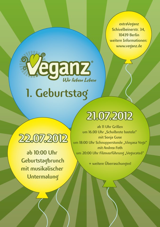 Berlins veganer Supermarkt Veganz wird 1 Jahr alt!