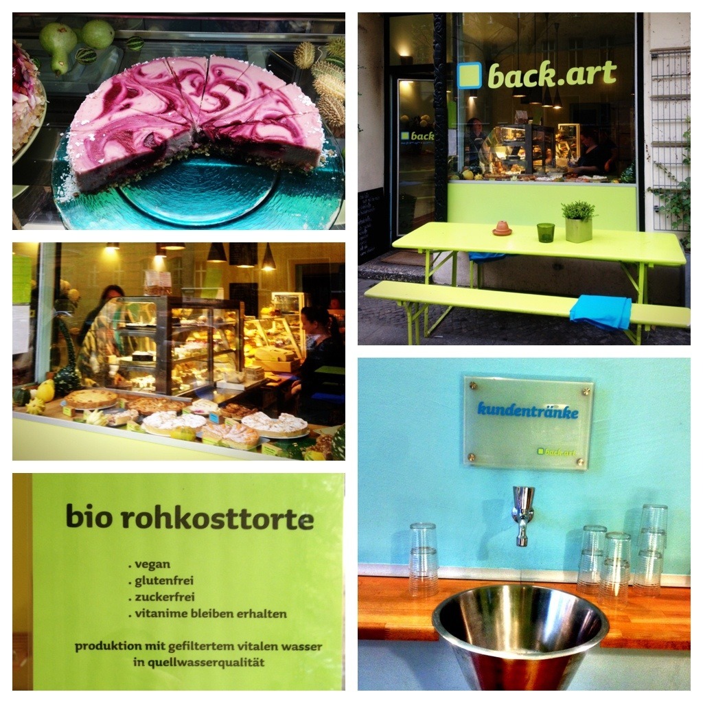 Rohkosttorten und vegane Kuchen im back.art in Berlin Kreuzberg