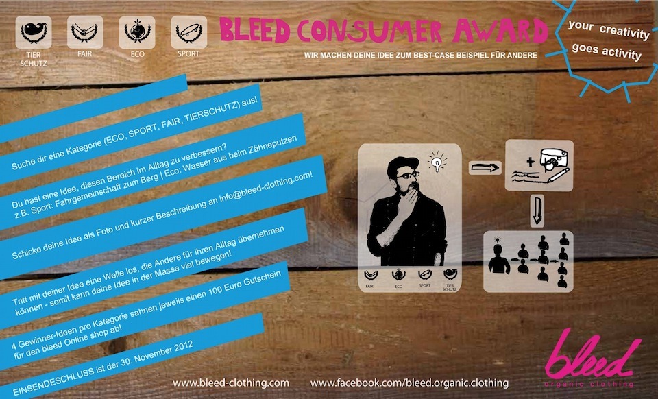 bleed Consumer Award: Gewinne! Außerdem: 10% Bestellrabatt
