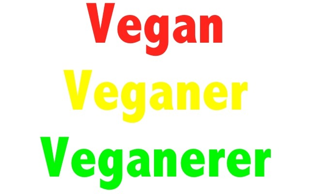 Vegan – Veganer – Veganerer