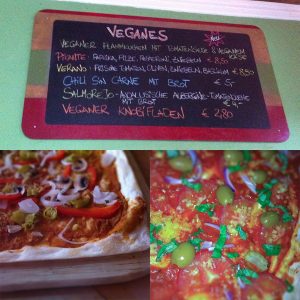 Veganer Flammkuchen Cafe Klatsch