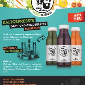 Juice Dudes aus Berlin – kalt gepresste Obst- und Gemüsesäfte