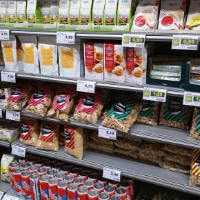 Vegane Produkte vom Veganz im Einzelhandel