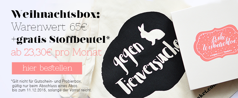 Zeit für vegane Weihnachtsgeschenke