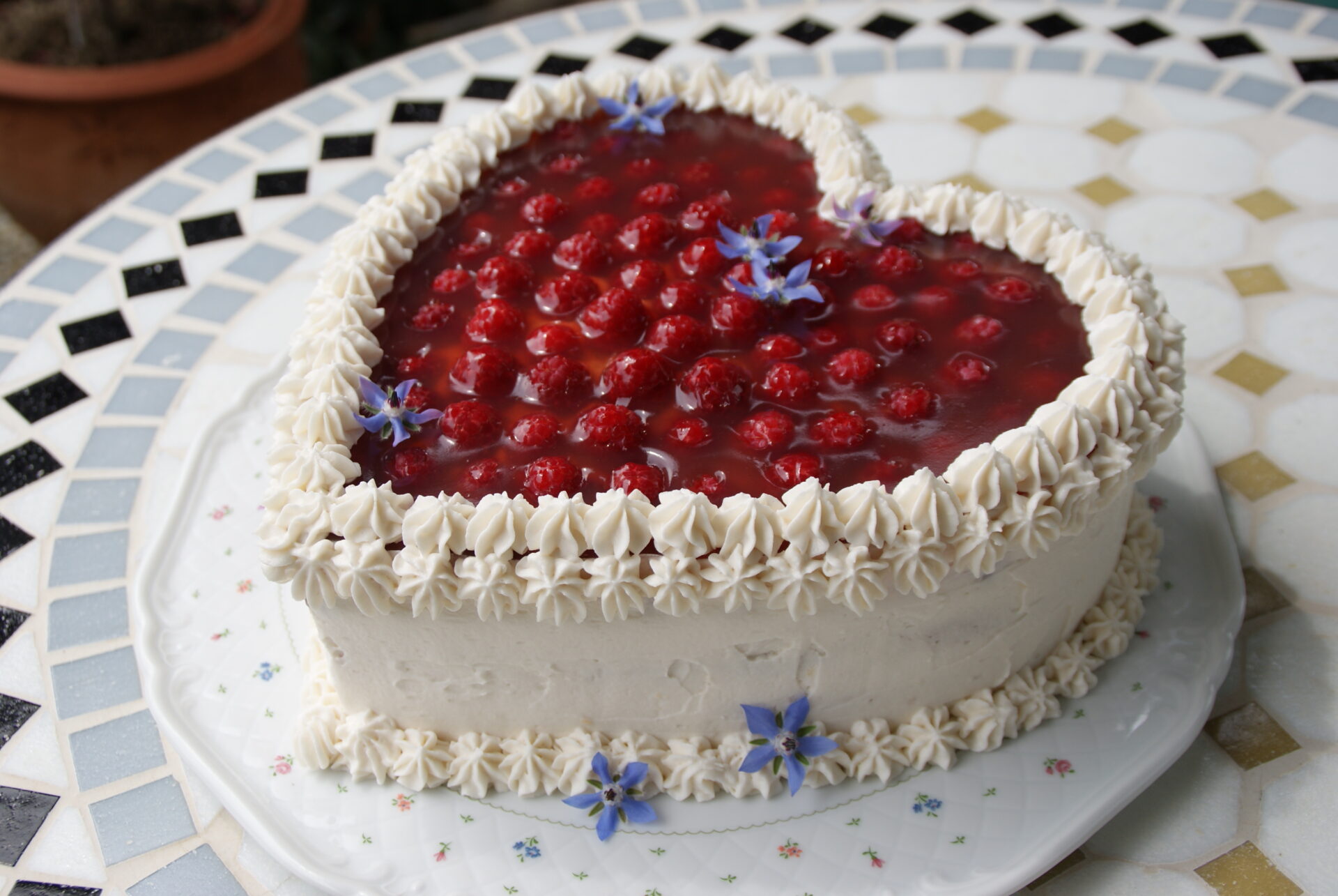 Himbeer-Frischkäse-Torte