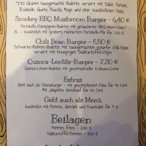 Lia's Kitchen Speisekarte Burger