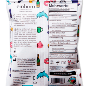 Einhorn Kondome Verpackung