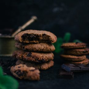 Vegane Clean Eating Chocolate Cookies