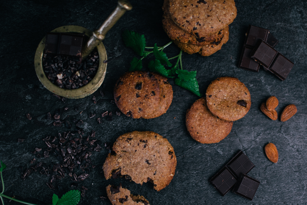 Vegane Clean Eating Chocolate Cookies