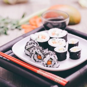 Gesundes veganes Sushi