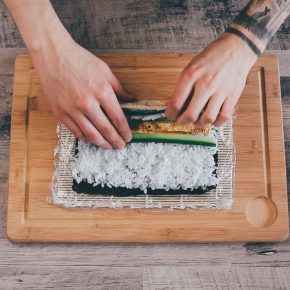 Veganes Sushi Zubereitung