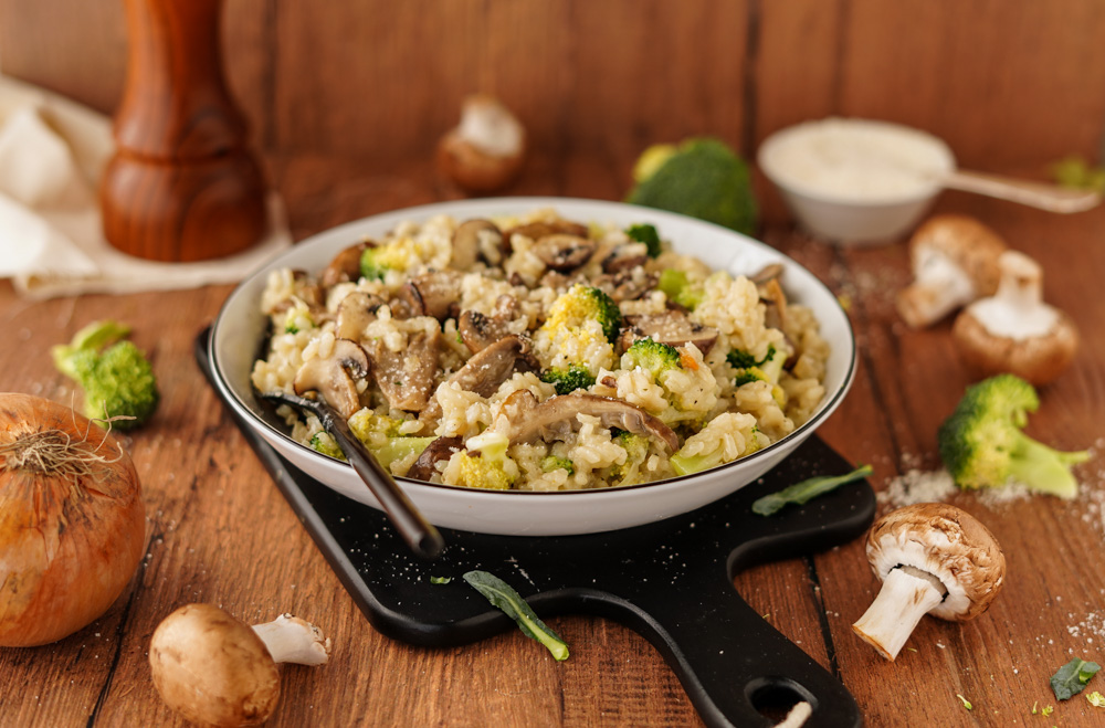 Veganes Pilzrisotto