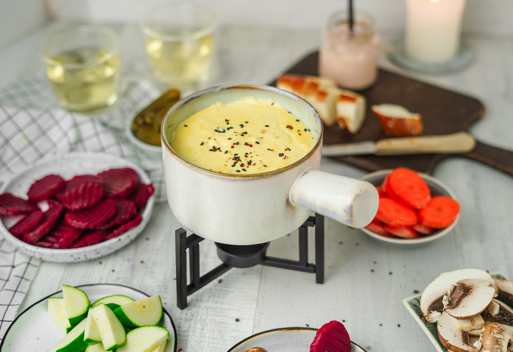 Veganes Fondue
