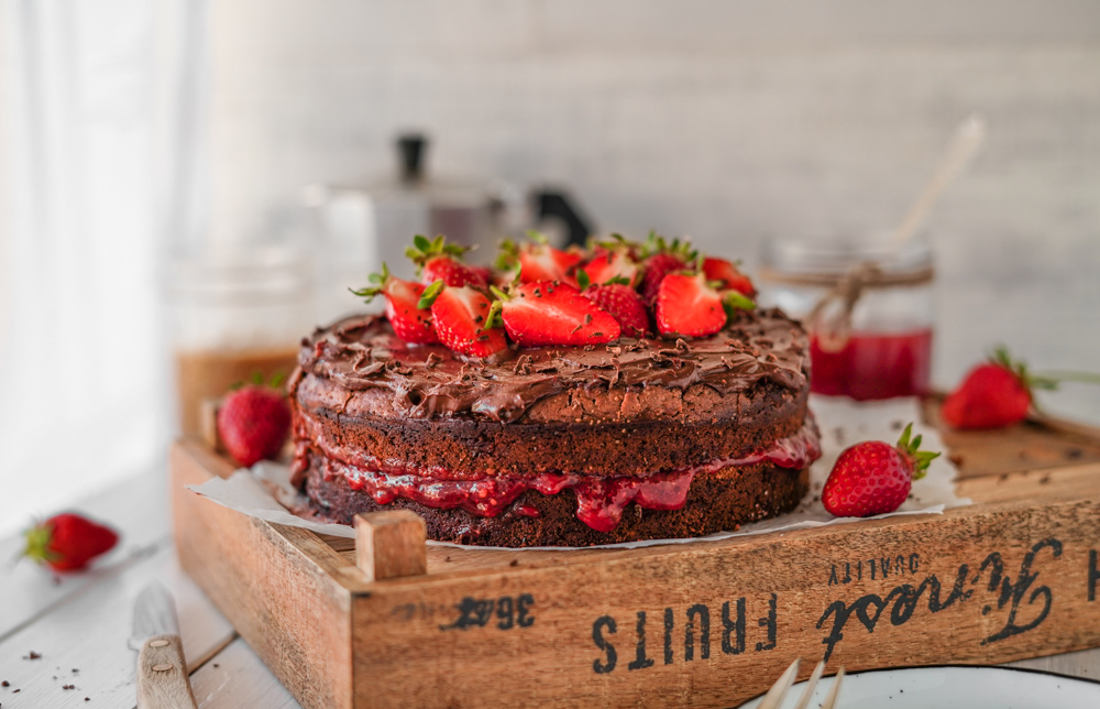 Veganer Schokokuchen saftig