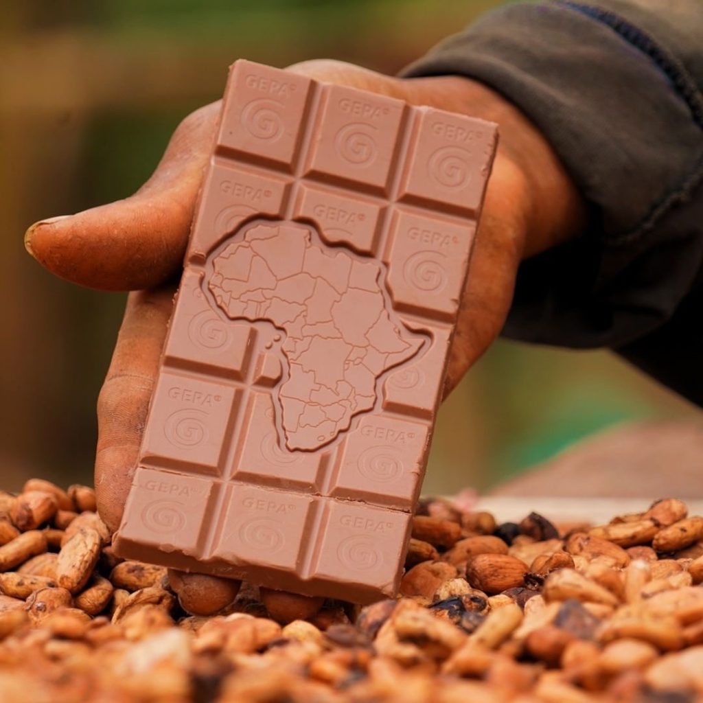 vegan schokolade fair hergestellt von GEPA