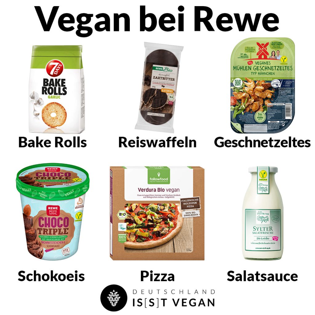 vegan im Supermarkt Rewe