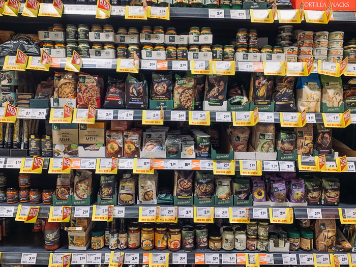 vegan im Supermarkt Rewe