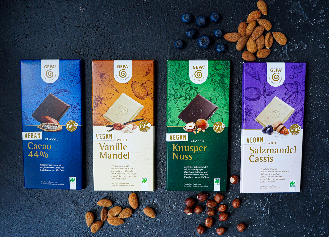 vegane schokolade mit fairgehandeltem kakao