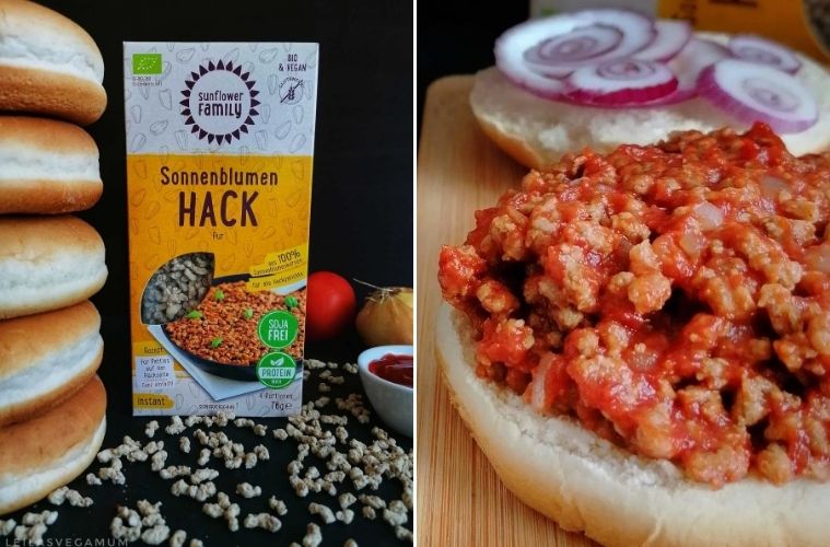 Sloppy Joe mit Sonnenblumenhack