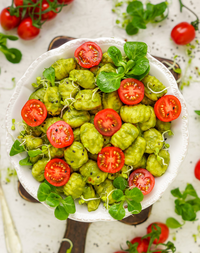 Vegane Gnocchi mit Pesto
