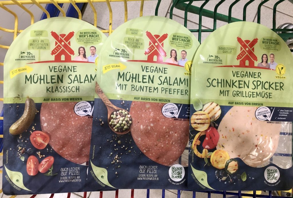 veganer wurstaufschnitt von rügenwalder vegane salami vegane mortadella