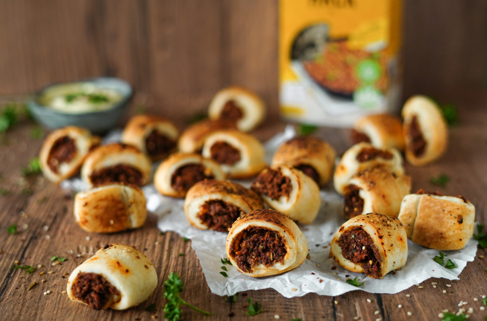 Vegan Blätterteig-Rollen