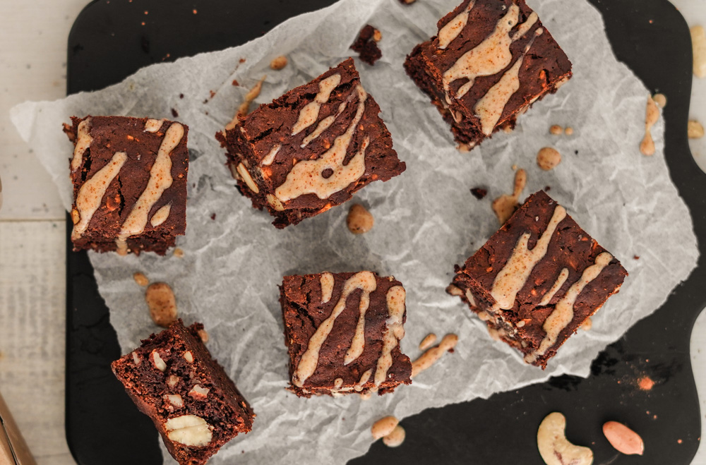 Vegane Süßkartoffel Brownies