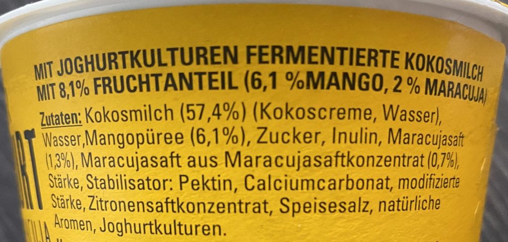 Sojajoghurt Maracuja