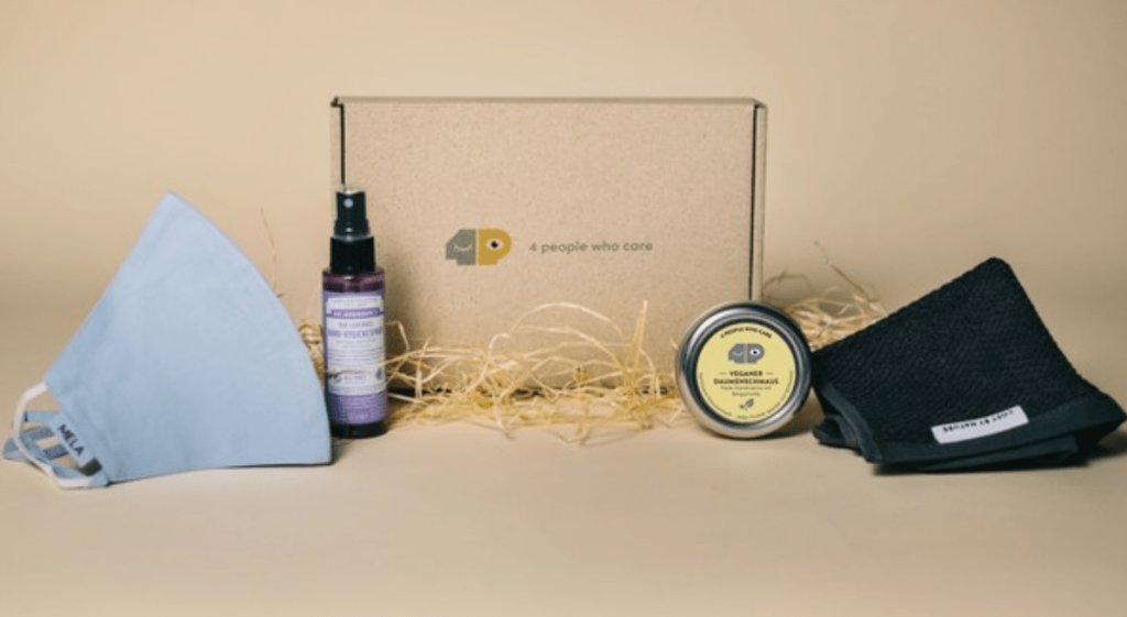 Nachhaltiges & Faires Hygiene-Set - Maske | Hygienespray | Handcreme | Handtuch