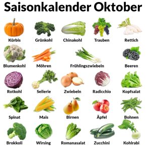 Saisonkalender Oktober
