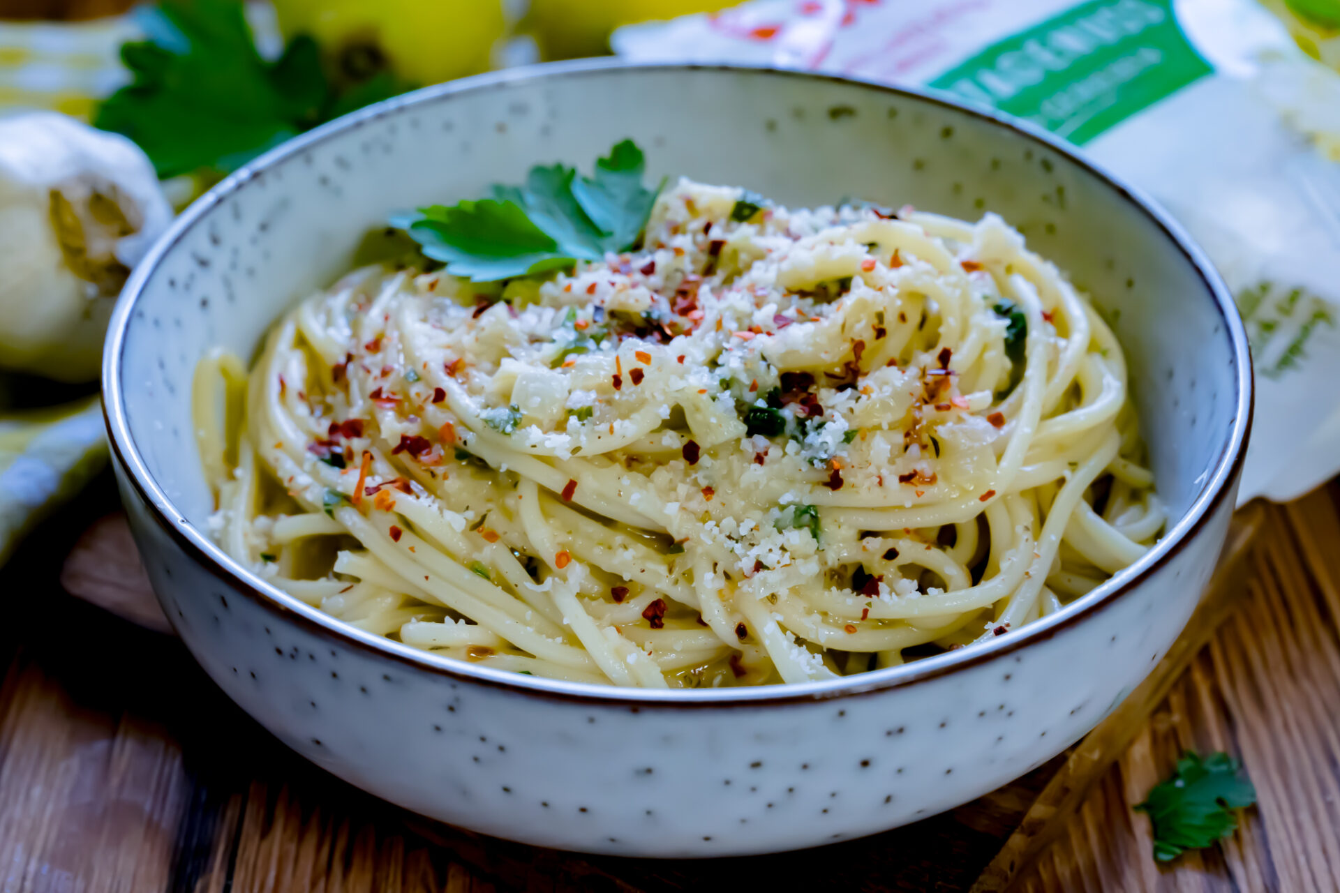 Vegane Zitronen Pasta