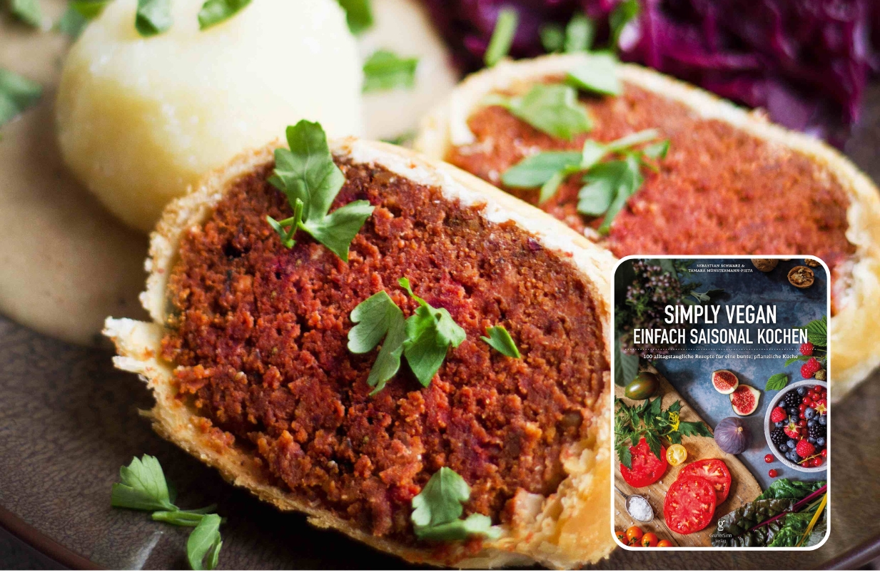 Das Rezept stammt aus dem Veganer Kochbuch „Simply Vegan – Einfach saisonal Kochen“ und