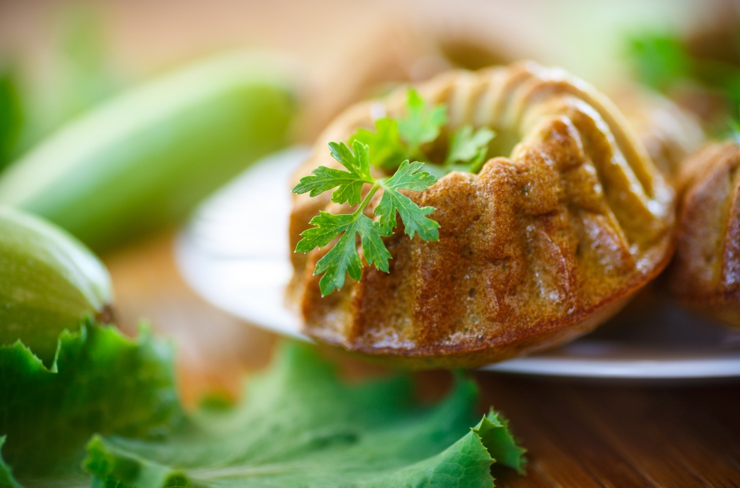 veganen Zucchinimuffins