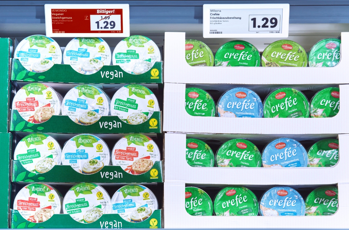 Lidl senkt die Preise für vegane Produkte