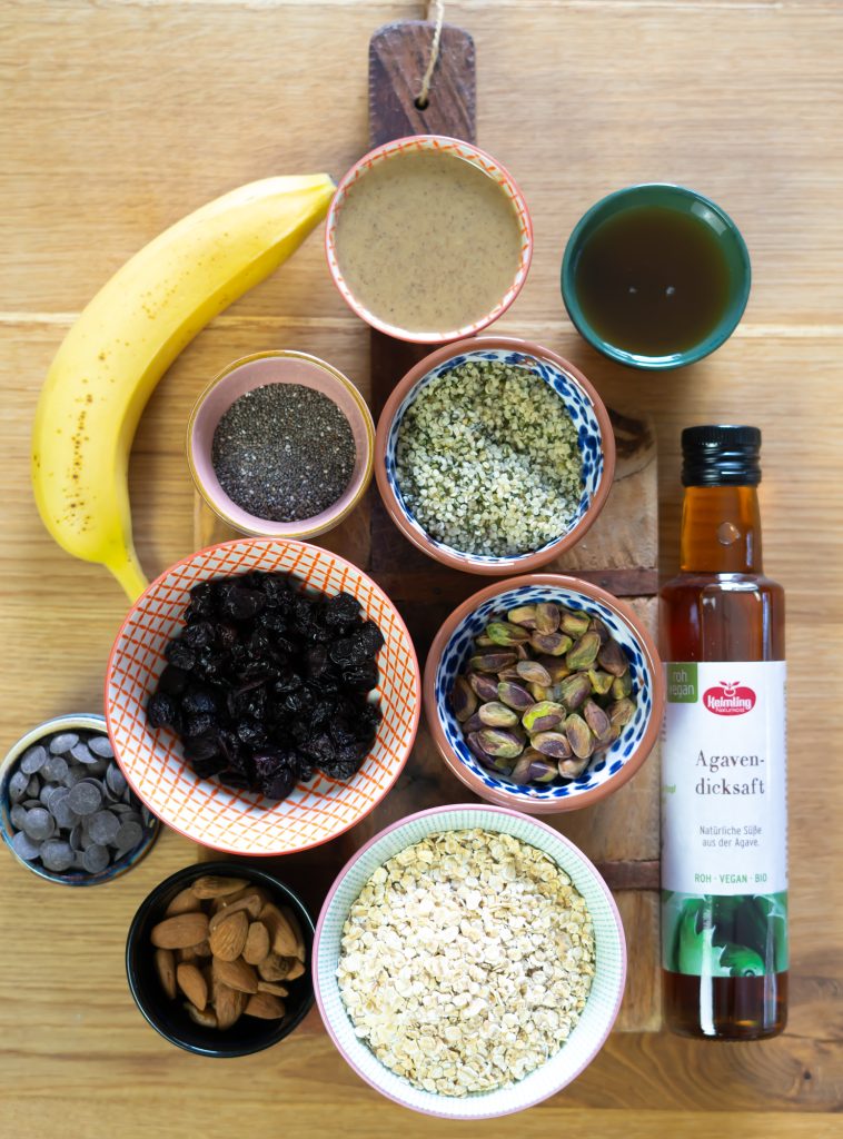 Vegane Müsliriegel glutenffrei 